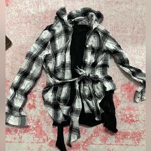 Long sleeve shirts bundle base layer with plaid